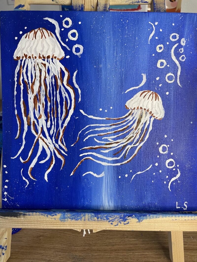 Atlantic Sea Nettle Jellyfish Painting