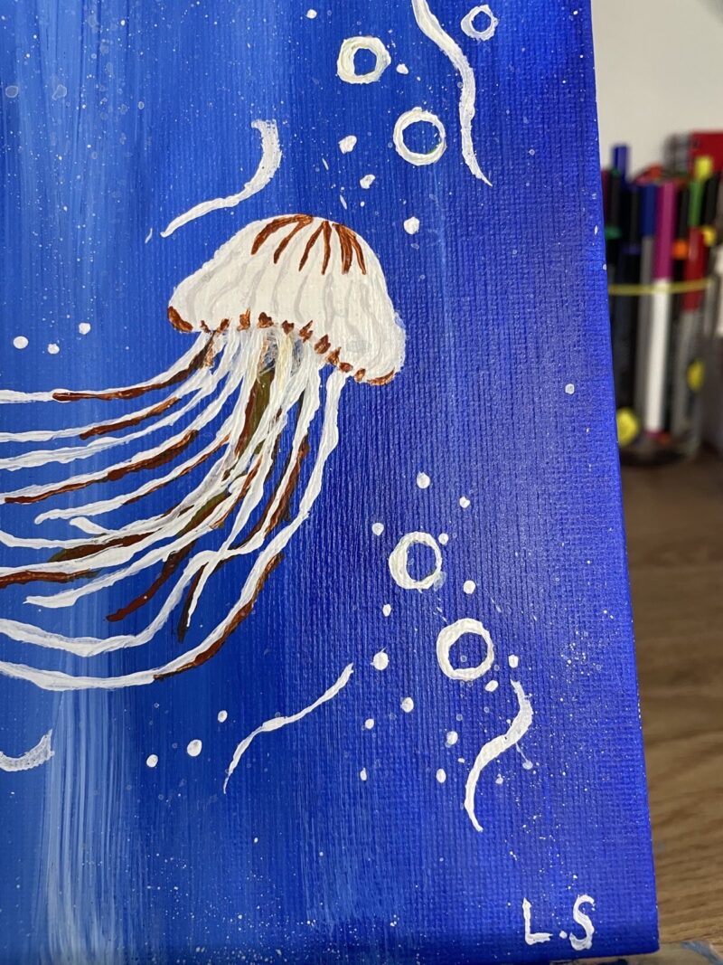 Atlantic Sea Nettle Jellyfish Painting - Image 3