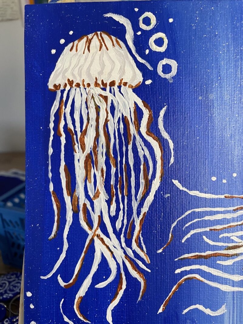 Atlantic Sea Nettle Jellyfish Painting - Image 2